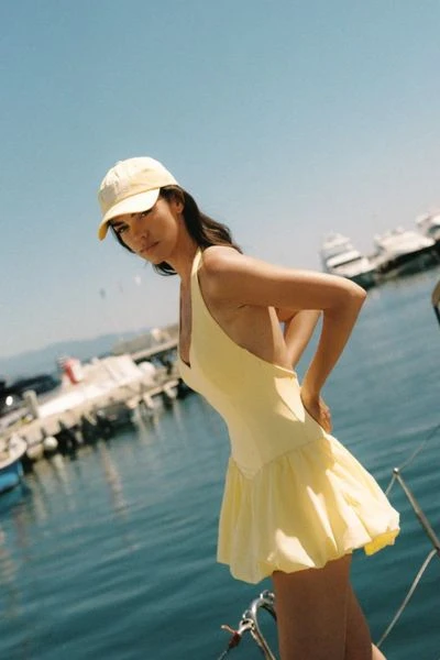 Riviera Floral Backless Hater Dress